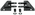 Jeep Wrangler Black Mirror Relocation Brackets-Pair (1987-1995)