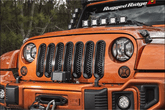 Jeep Wrangler Black Perforated Grille Inserts (2007-2018)