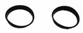 Jeep Wrangler Black Plastic Headlight Bezel
