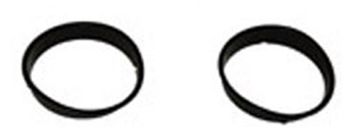 Jeep Wrangler Black Plastic Headlight Bezel