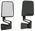 Jeep Wrangler Black Side Mirrors (1987-2002)