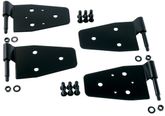 Jeep Wrangler Black Steel Door Hinge Kit (1987-2004)