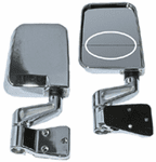 Jeep Wrangler Chrome Dual Focal Point Mirrors (1987-2002)