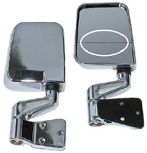Jeep Wrangler Chrome Dual Focal Point Mirrors (1987-2002)