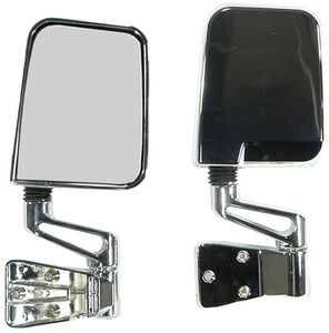 Jeep Wrangler Chrome Side Mirrors-Pair (1987-2002)