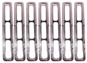 Jeep Wrangler Chrome Trim Grille Inserts (1987-1995)