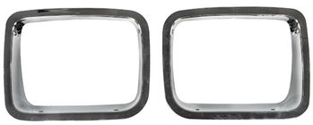 Jeep Wrangler Chrome Trim Headlight Bezel-Pair (1987-1995)