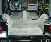 Jeep Wrangler & CJ 6 Pc. Replacement Carpet Kit (1976-2006)