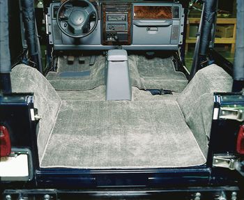 Jeep Wrangler & CJ 6 Pc. Replacement Carpet Kit (1976-2006)