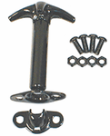Jeep Wrangler & CJ Black Hood Catch (Single)