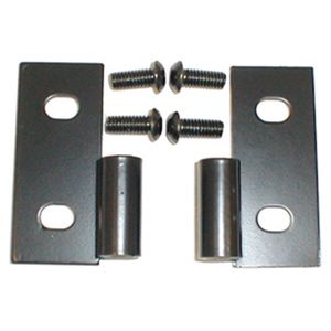 Jeep Wrangler & CJ Black Lower Door Hinge Brackets-Pair (1976-2006)