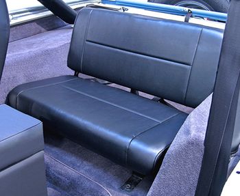 Jeep Wrangler & CJ Black Standard Rear Seat (1955-1995)