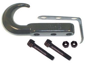 Jeep Wrangler & CJ Black Tow Hook Kit (1942-2006)