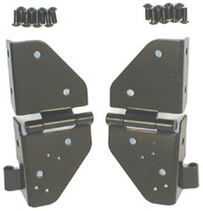 Jeep Wrangler & CJ Black Windshield Hinges (1976-2006)