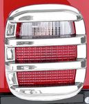 Jeep Wrangler & CJ Chrome Tail Light Guard Set (1976-2006)