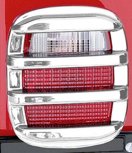 Jeep Wrangler & CJ Chrome Tail Light Guard Set (1976-2006)