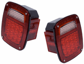 Jeep Wrangler & CJ LED Tail Light Assembly Set (1976-2006)