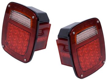 Jeep Wrangler & CJ LED Tail Light Assembly Set (1976-2006)