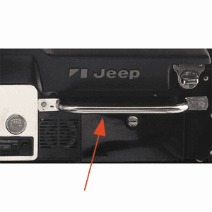 Jeep Wrangler & CJ Stainless Steel Grab Bar