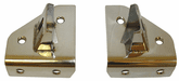 Jeep Wrangler & CJ Stainless Steel Windshield Hinge Mount Light Brackets (1976-1995)
