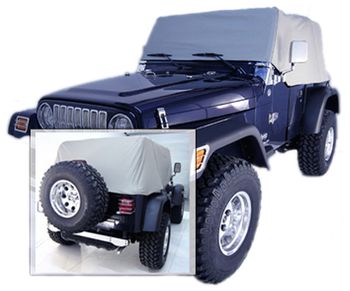 Jeep Wrangler & CJ Water Resistant Vinyl Cab Covers (1976-2006)