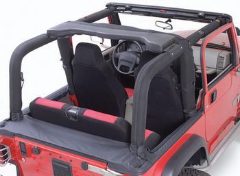 Jeep Wrangler Denim Black Roll Bar Cover Kit (1992-1995)