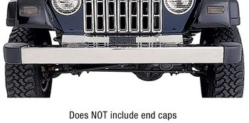 Jeep Wrangler Front Stainless Steel OE Bumper (1997-2006)
