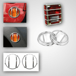 Jeep Wrangler Jk 10 Piece Stainless Steel Euro Guard Light Kit (2007-2018)