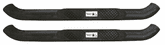 Jeep Wrangler JK 2-Door Black Textured 3" Round Tube Steps-Pair (2007-2018)