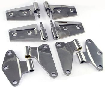 Jeep Wrangler JK 2 Door Stainless Steel Door Hinge Kit (2007-2018)