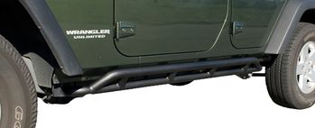 Jeep Wrangler JK 4-Door Textured Black RRC Rocker Slider-Pair (2007-2018)