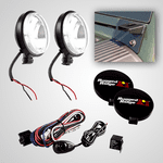 Jeep Wrangler JK 5 Piece Slim Fog Light Windshield Light Mount Kit (2007-2018)