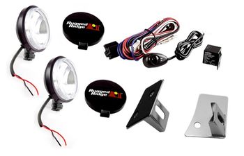 Jeep Wrangler JK 5 Piece Windshield Fog Lamp Mounting Kit (2007-2018)