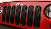 Jeep Wrangler (JK) Black Aluminum Billet Grille Insert Set (2007-2018)