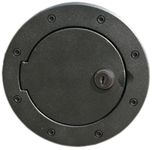 Jeep Wrangler (JK) Black Aluminum Locking Fuel Cover (2007-2018)