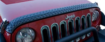 Jeep Wrangler (JK) Black Body Armor Hood Guard (2007-2018)