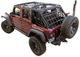 Jeep Wrangler JK Black Cargo Net Kit (2007-2018)