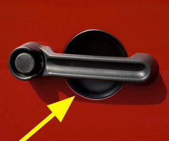 Jeep Wrangler JK Black Door Handle Recess Guard Set (2007-2018)