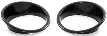 Jeep Wrangler JK Black Headlight Bezel-Pair (2007-2018)