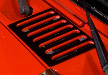 Jeep Wrangler Jk Black Hood Vent Cover (2007-2018)