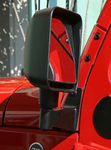 Jeep Wrangler JK Black Mirror Relocation Brackets (2007-2018)