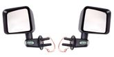 Jeep Wrangler JK Black Mirrors With LED Turn Signal Indicators-Pair (2007-2018)