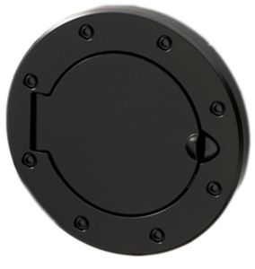 Jeep Wrangler (JK) Black Stainless Steel Fuel Cover (2007-2018)