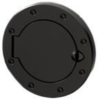 Jeep Wrangler (JK) Black Stainless Steel Fuel Cover (2007-2018)