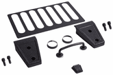 Jeep Wrangler JK Black Textured Hood Dress Up Kit (2007-2012)