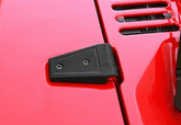 Jeep Wrangler Jk Black Textured Hood Hinge Covers-Pair (2007-2018)