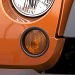Jeep Wrangler JK Black Turn Signal Light Bezel-Pair (2007-2018)
