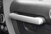 Jeep Wrangler JK Brushed Silver Grab Handle Bar Trim (2007-2010)