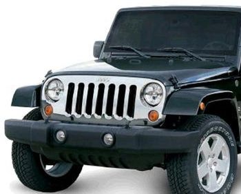 Jeep Wrangler JK Chrome Grille Cover (2007-2018)