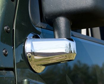 Jeep Wrangler JK Chrome Mirror Arm Covers-Pair (2007-2018)